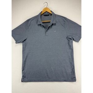 TravisMathew Polo Shirt Mens XL Gray Short Sleeve Golf Performance Heathered